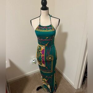 Stretch fitted Maxi Dress NWT